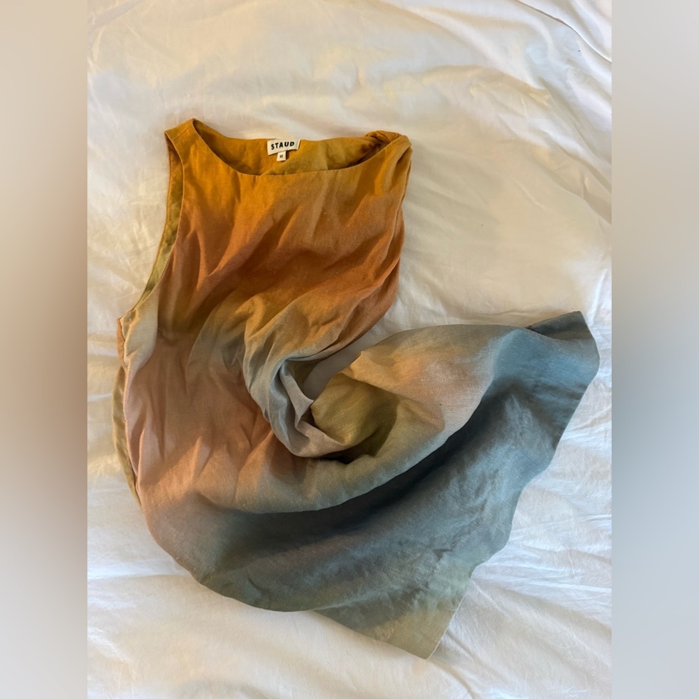 STAUD Boa Linen Mini Dress - Picture 3 of 14